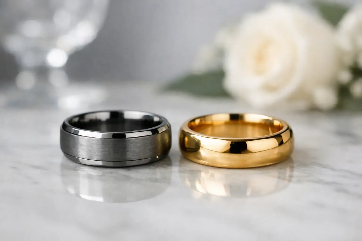 Tungsten Versus Gold Wedding Bands