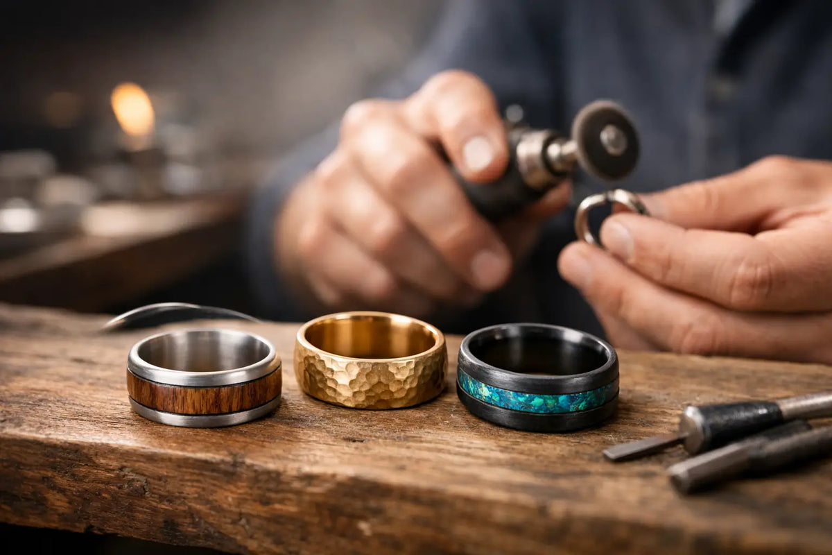 Why Handmade Mens Wedding Rings Stand Out