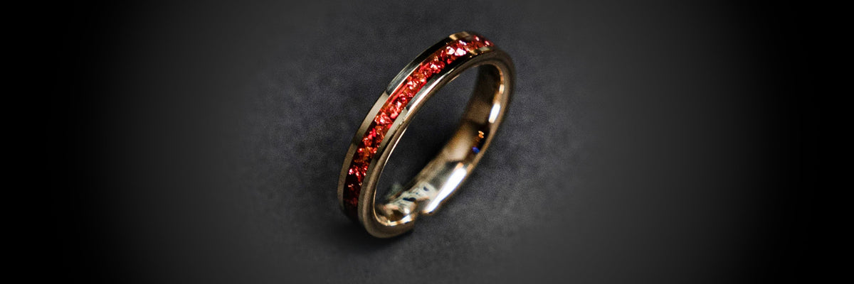 Silver, golden, black tungsten rings boyfriend gift promise ring