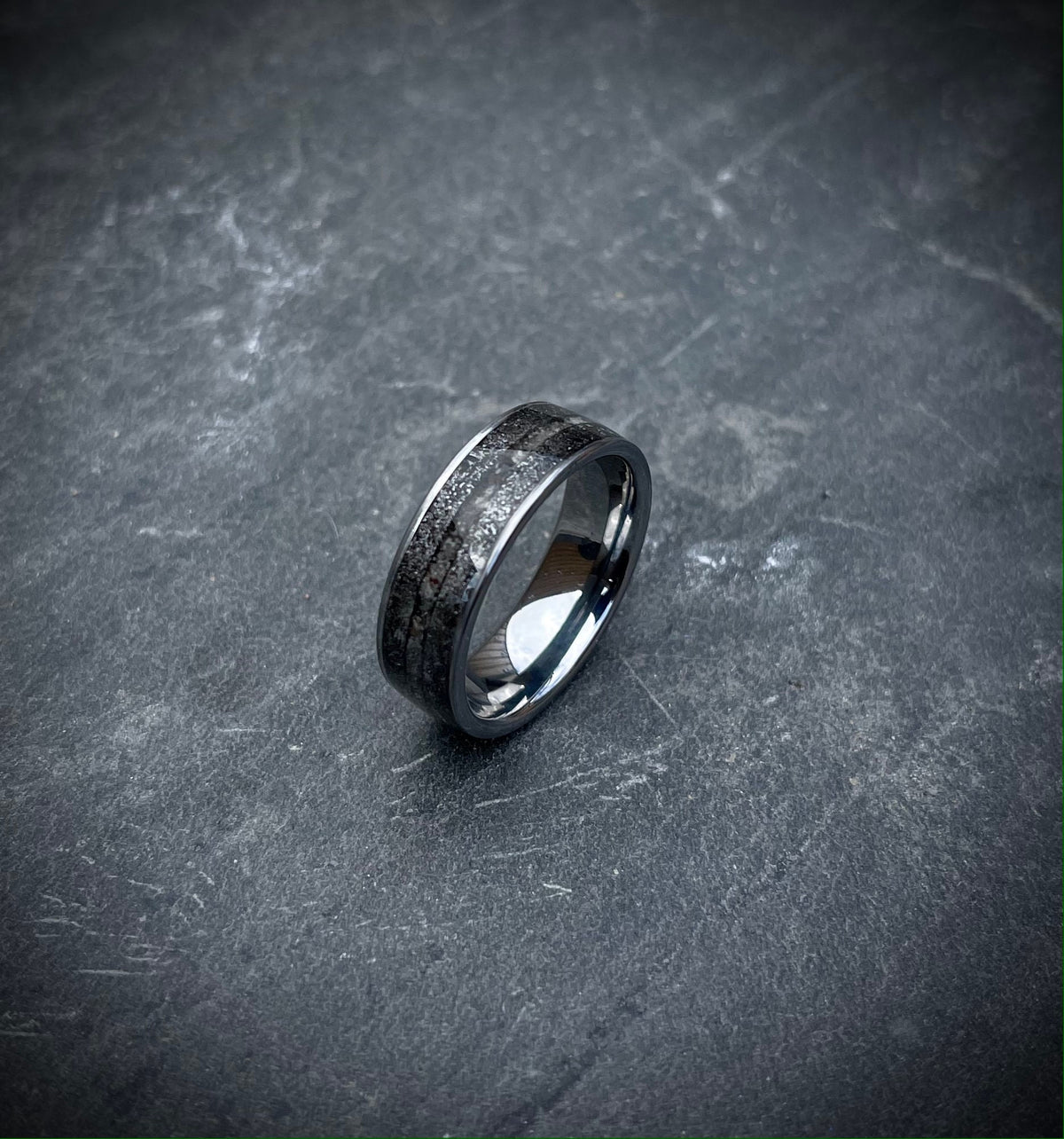 meteorite wedding band, mens wedding band, mens wedding rings, mens ring, meteorite ring, mens rings, Cape York, Lunar meteorite.