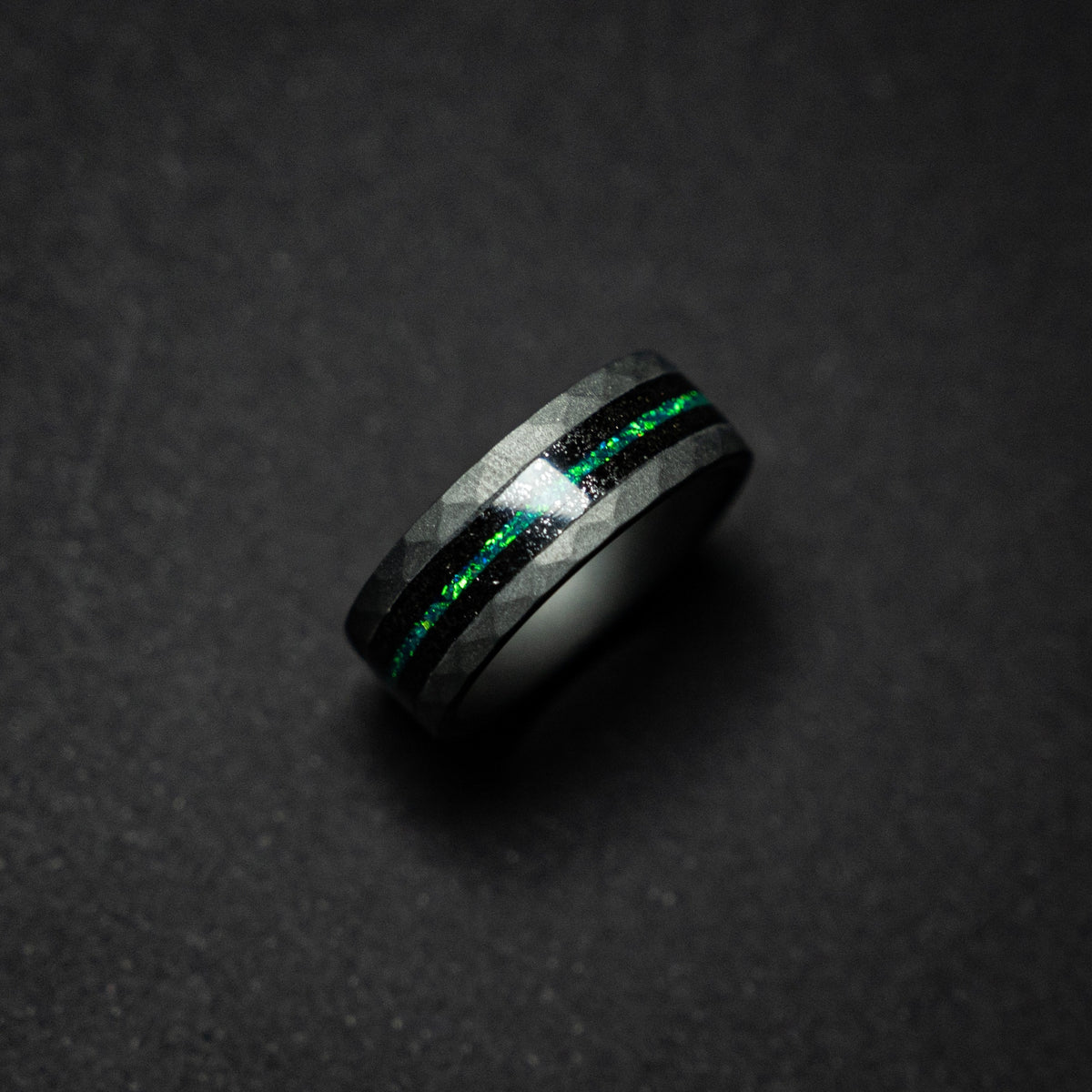 tungsten ring. Meteorite ring. mens wedding band. opal ring. wedding gift. tungsten ring. personalized ring. Galaxy Opal. man opal ring.