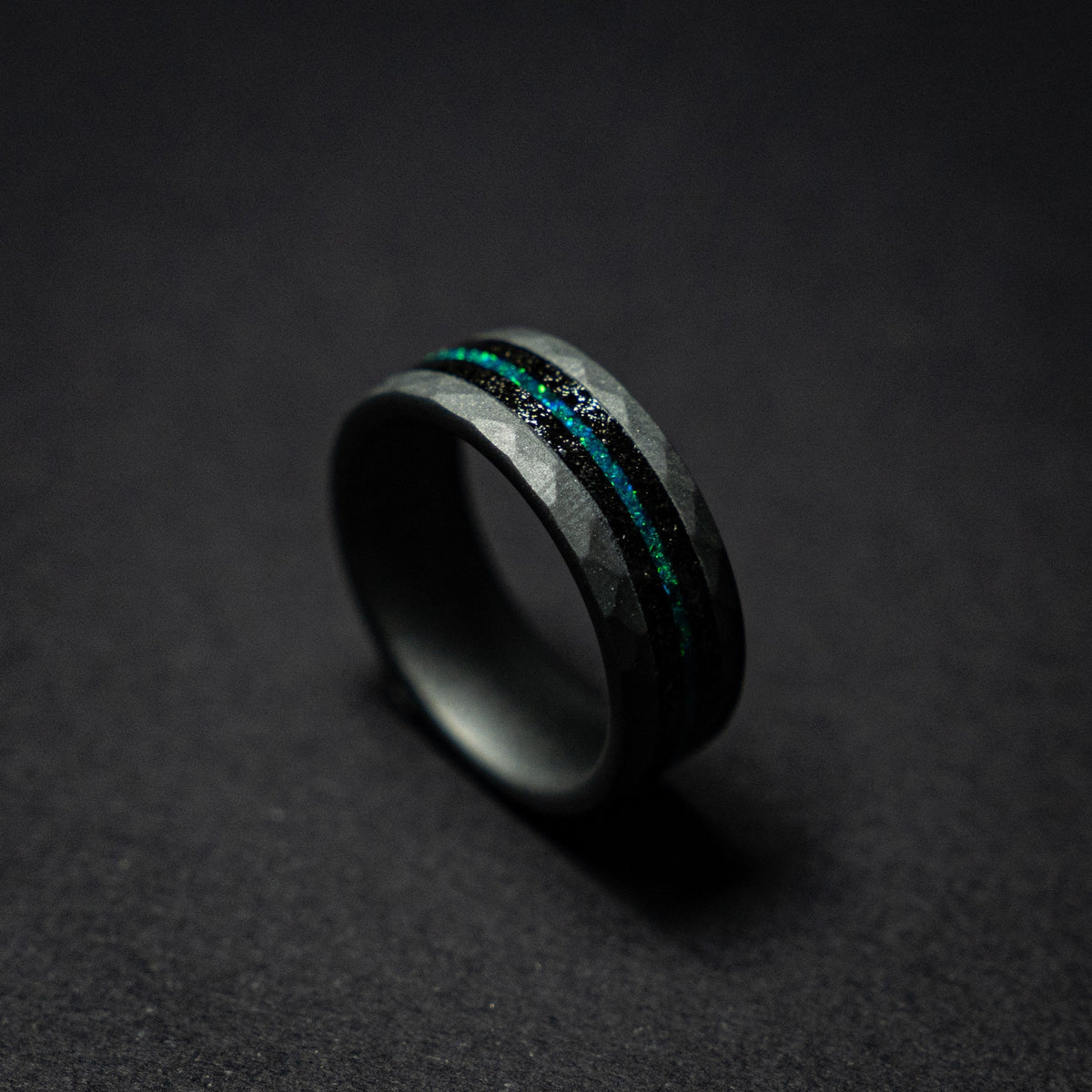 tungsten ring. Meteorite ring. mens wedding band. opal ring. wedding gift. tungsten ring. personalized ring. Galaxy Opal. man opal ring.