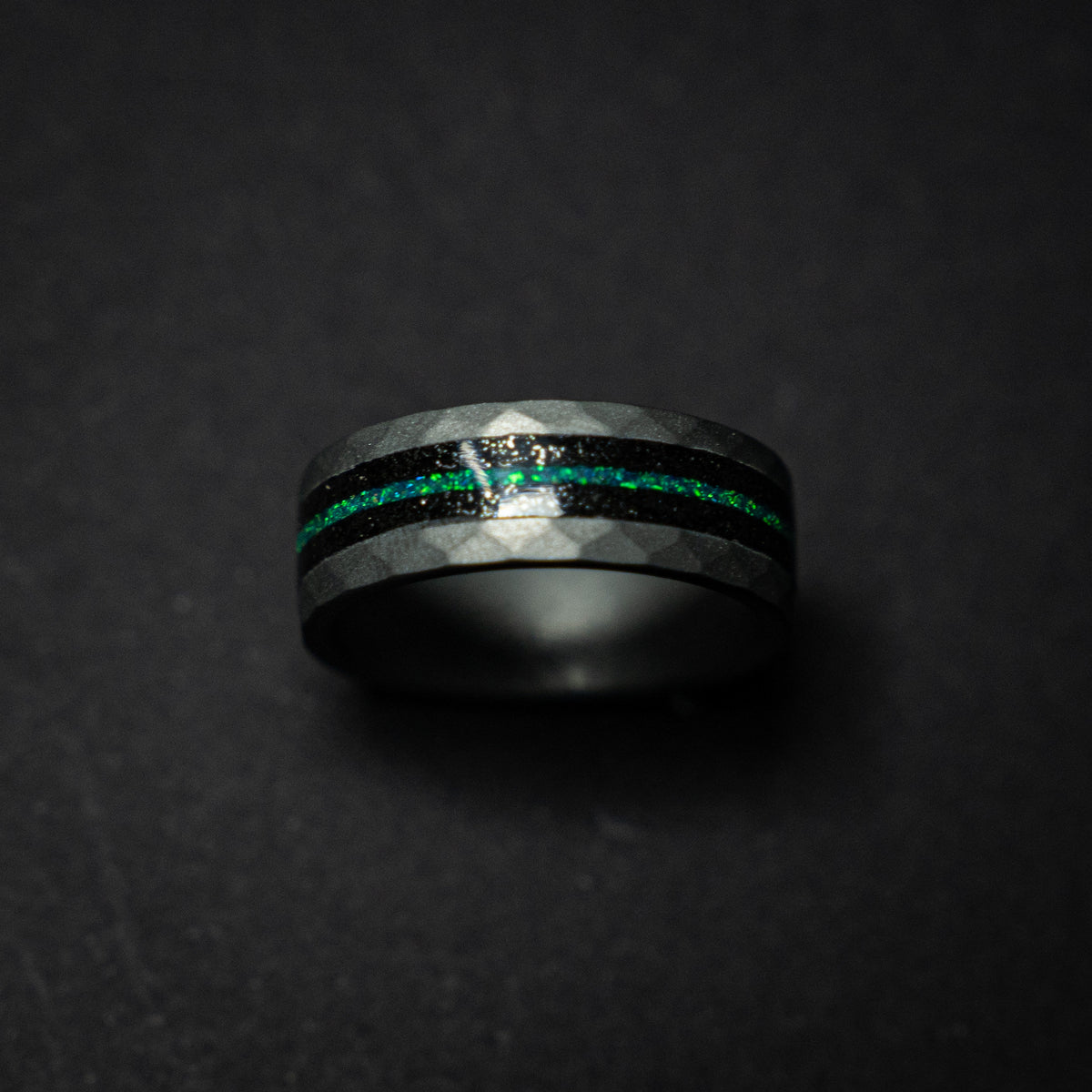 tungsten ring. Meteorite ring. mens wedding band. opal ring. wedding gift. tungsten ring. personalized ring. Galaxy Opal. man opal ring.