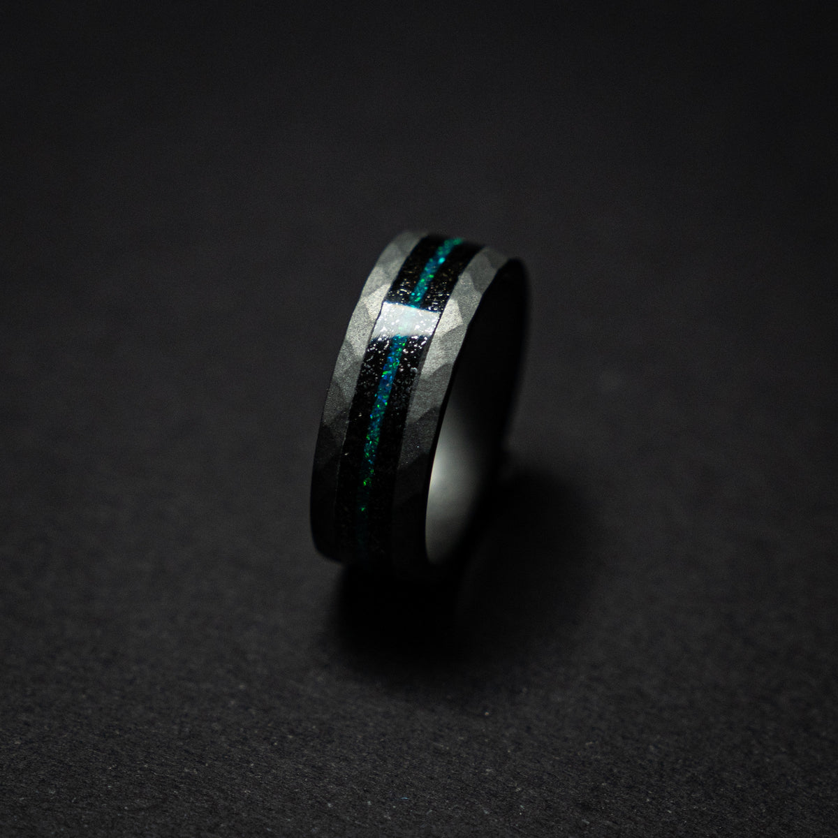 tungsten ring. Meteorite ring. mens wedding band. opal ring. wedding gift. tungsten ring. personalized ring. Galaxy Opal. man opal ring.