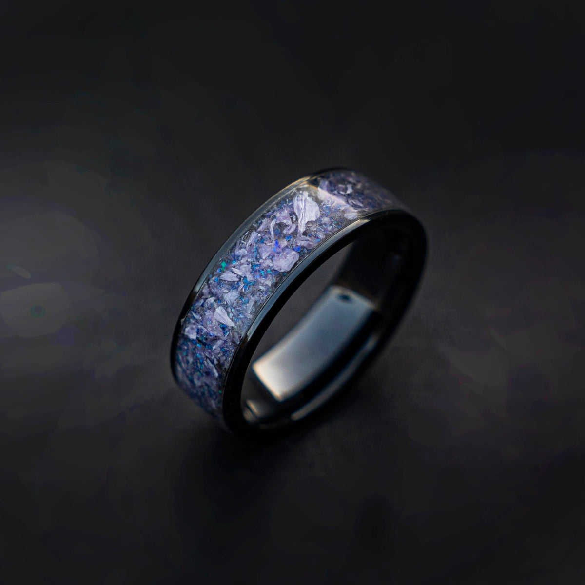 mens jade ring, lavender jade ring, lilac jade ring, jade ring, jade band ring, mens wedding band, handmade wedding band, mens ring | Decazi - Decazi