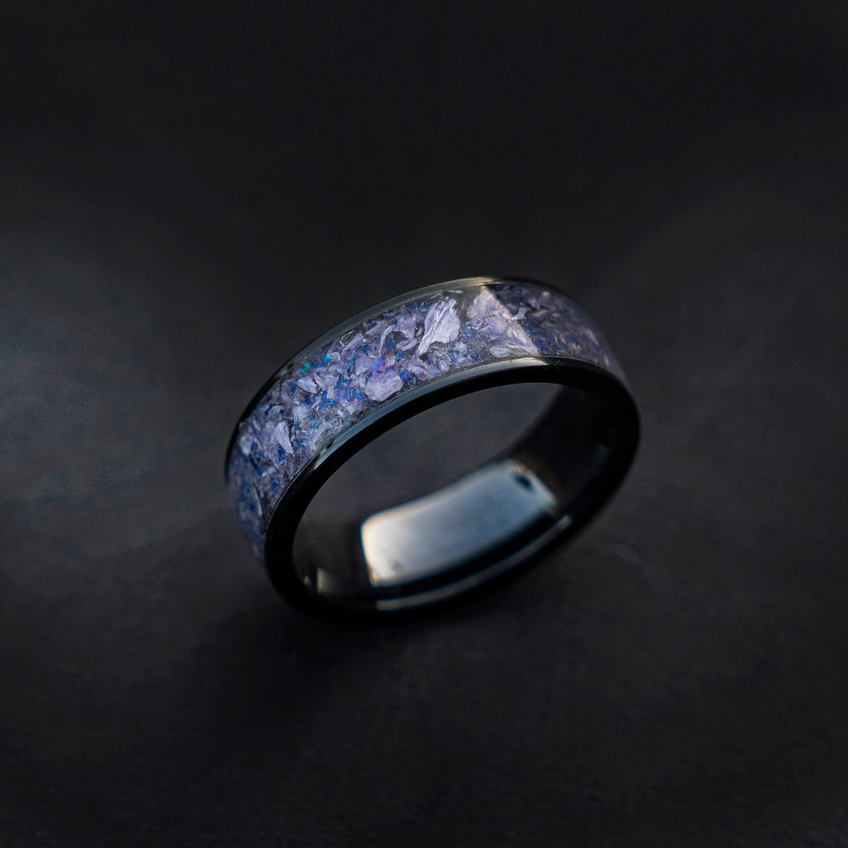 mens jade ring, lavender jade ring, lilac jade ring, jade ring, jade band ring, mens wedding band, handmade wedding band, mens ring | Decazi - Decazi