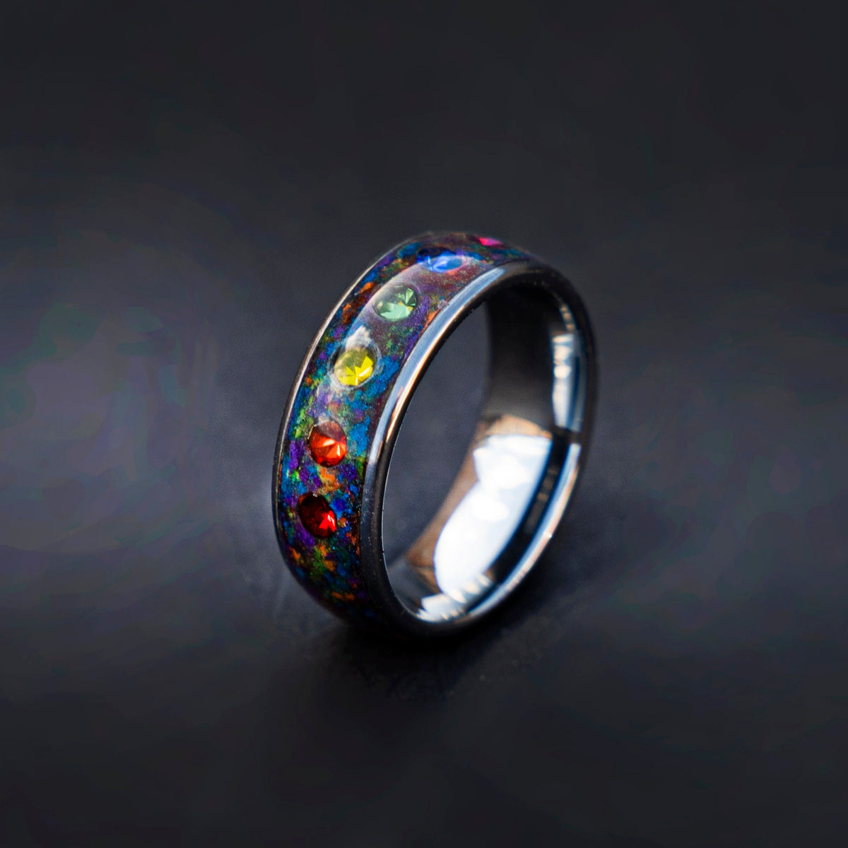 LGBTQ rings, LGBTQ Glow in the dark ring, LGBTQ pin, Cubic Zirconia Ring, Tungsten Engagement Ring, queer jewelry | Decazi - Decazi