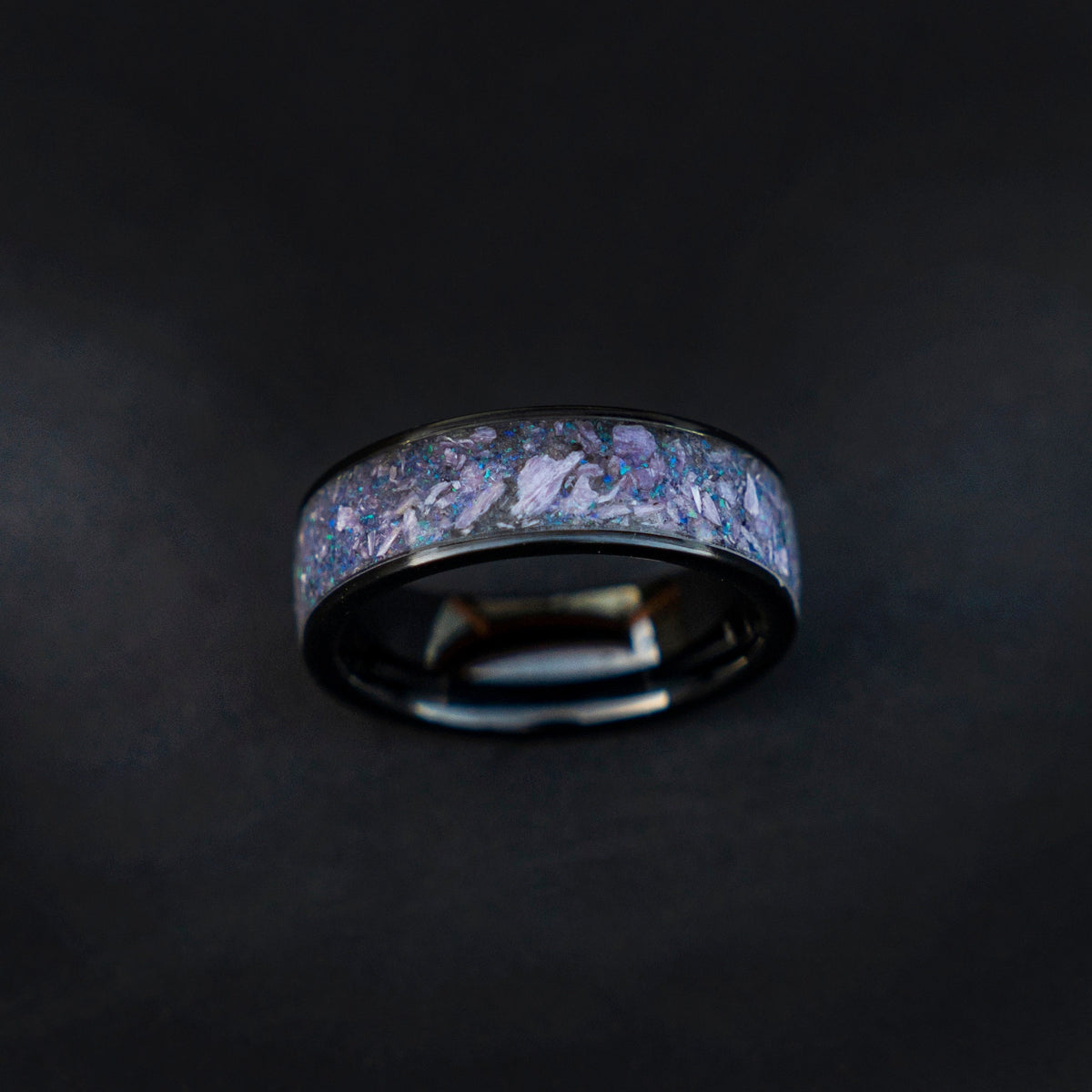 mens jade ring, lavender jade ring, lilac jade ring, jade ring, jade band ring, mens wedding band, handmade wedding band, mens ring | Decazi - Decazi