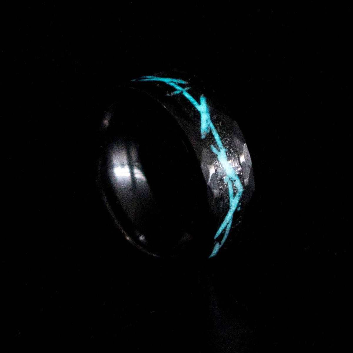 Marvel Venom Black Hammerd ceramic ring, wedding, mens wedding band, opal ring, meteorite, meteorite ring, ceramic ring.