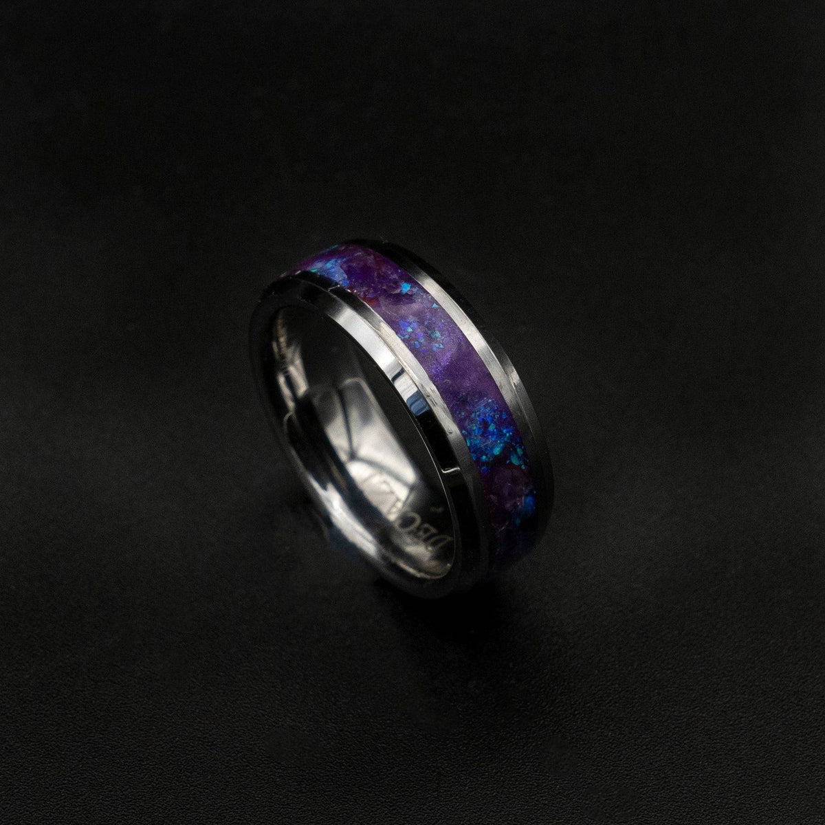Tungsten Amethyst ring