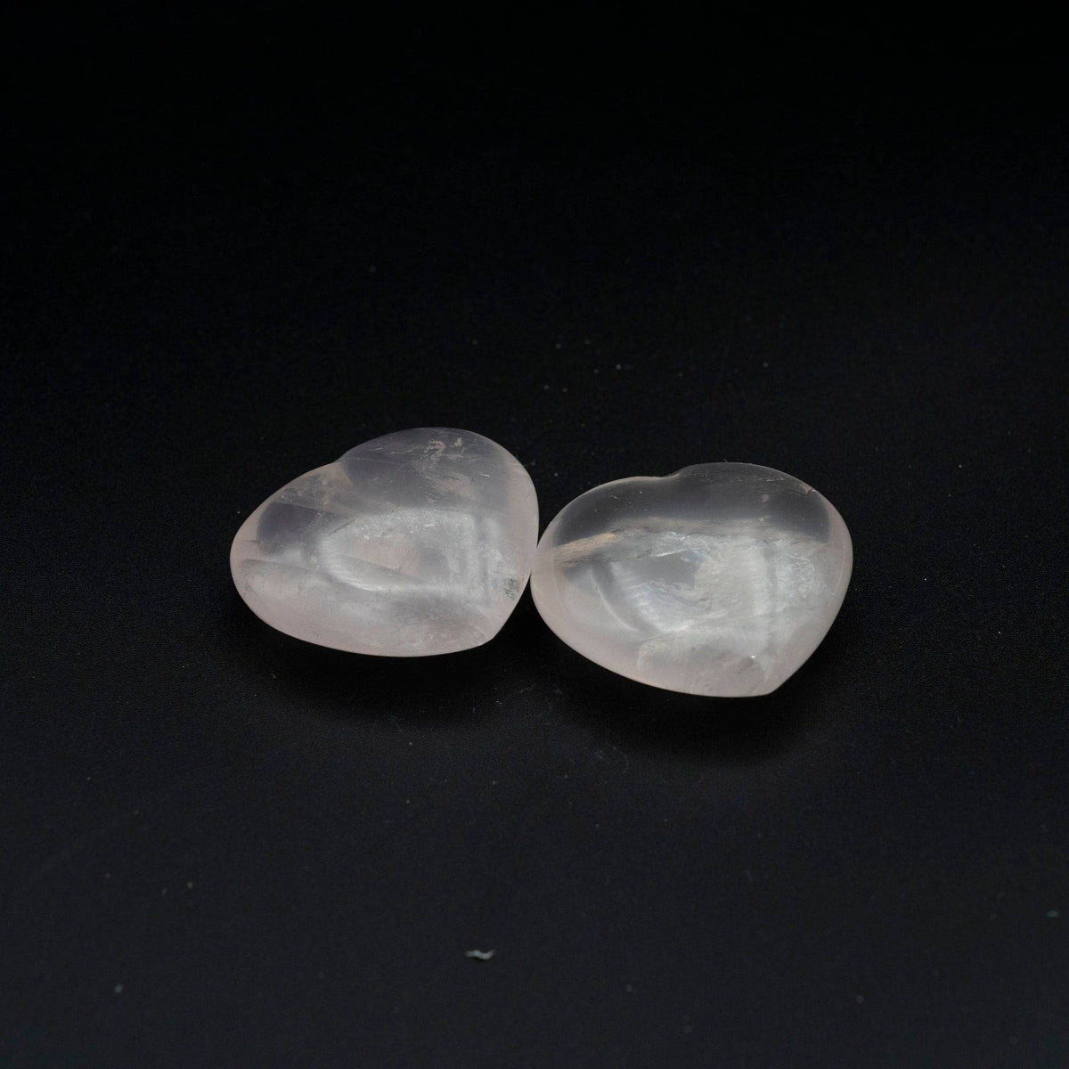 Tungsten Ring With Rose Quartz Inlay