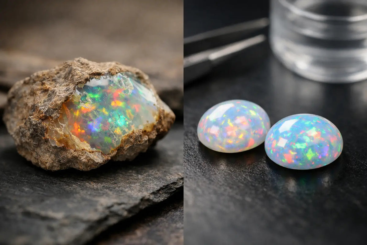 Genuine Opal vs Lab Grown Opal