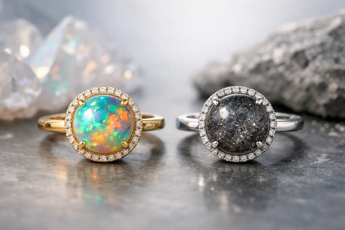 Opal Versus Moon Dust Rings for Your Story