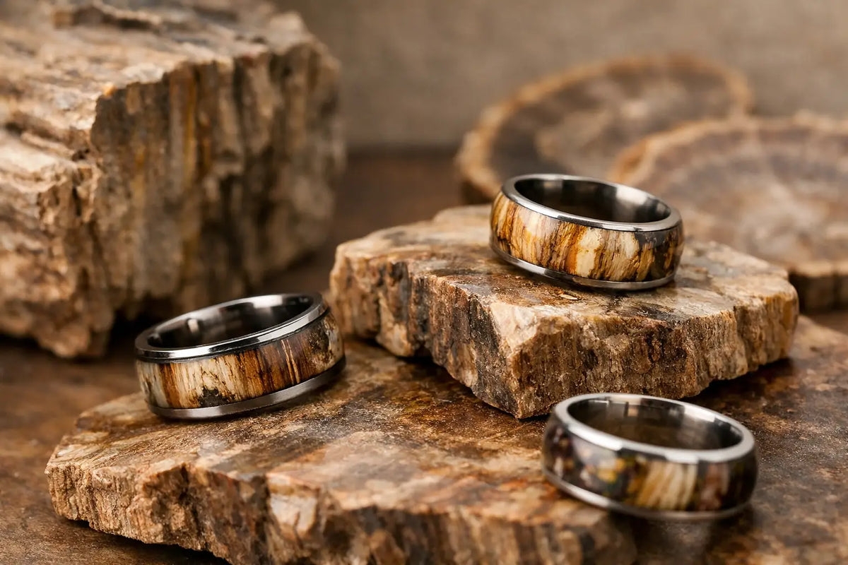 Petrified Wood Rings With a Story to Wear