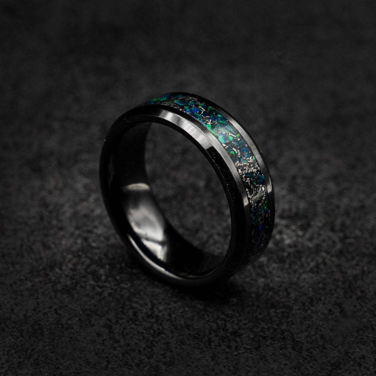 Tungsten Damascus engagement ring wedding bands and everyday rings