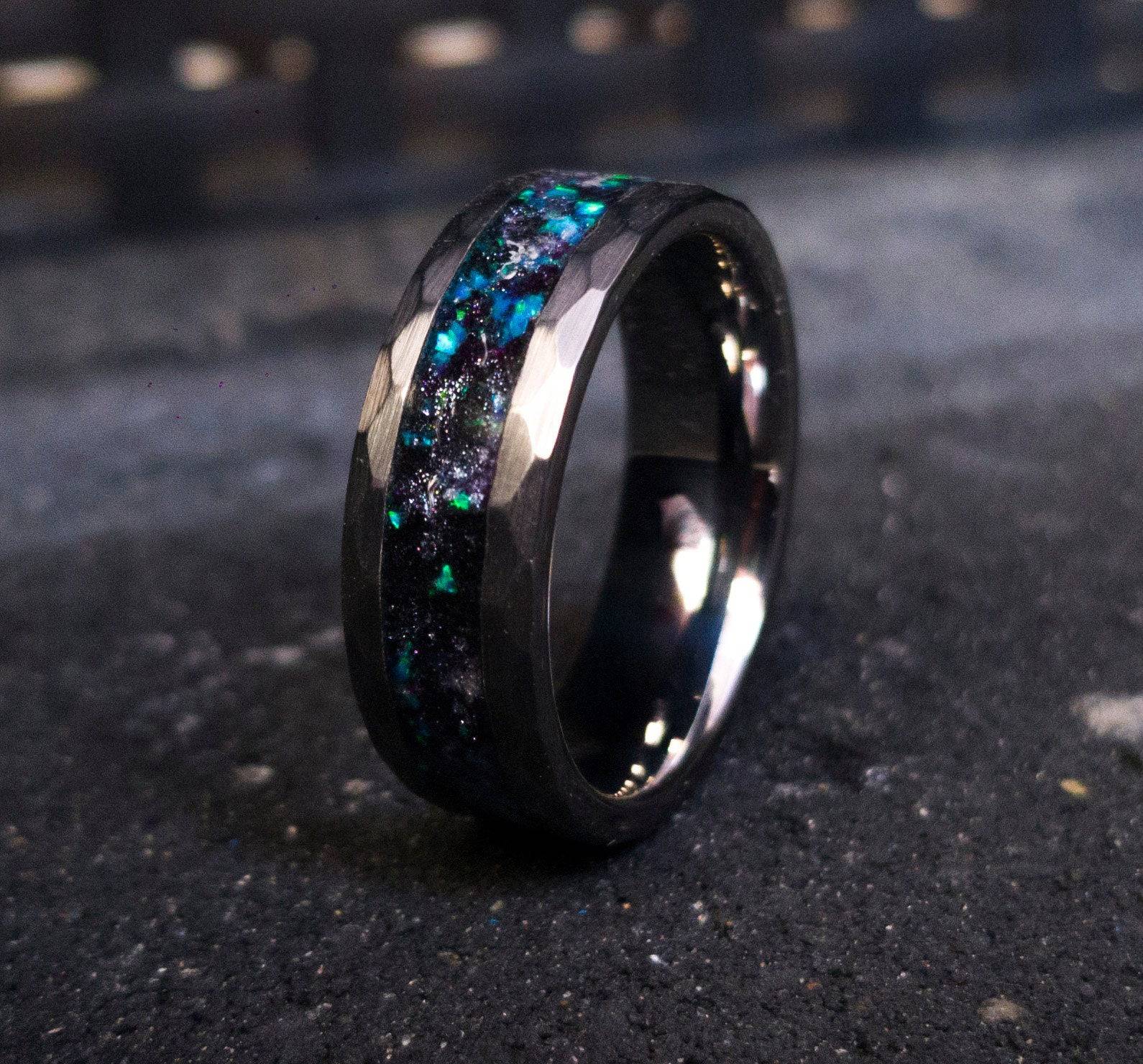 F1 Ring | Blue wedding rings, Wedding rings unique, Mens wedding rings