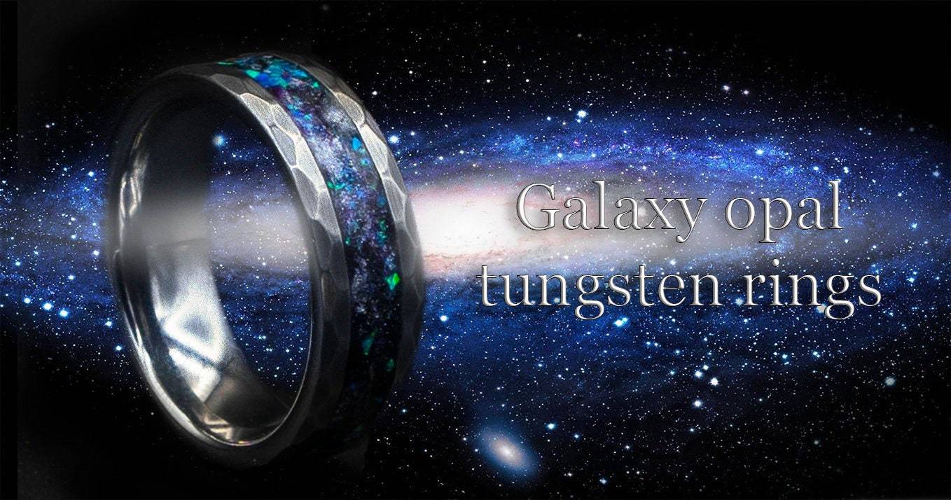 Genuine Meteorite Wedding Glow Ring Band
