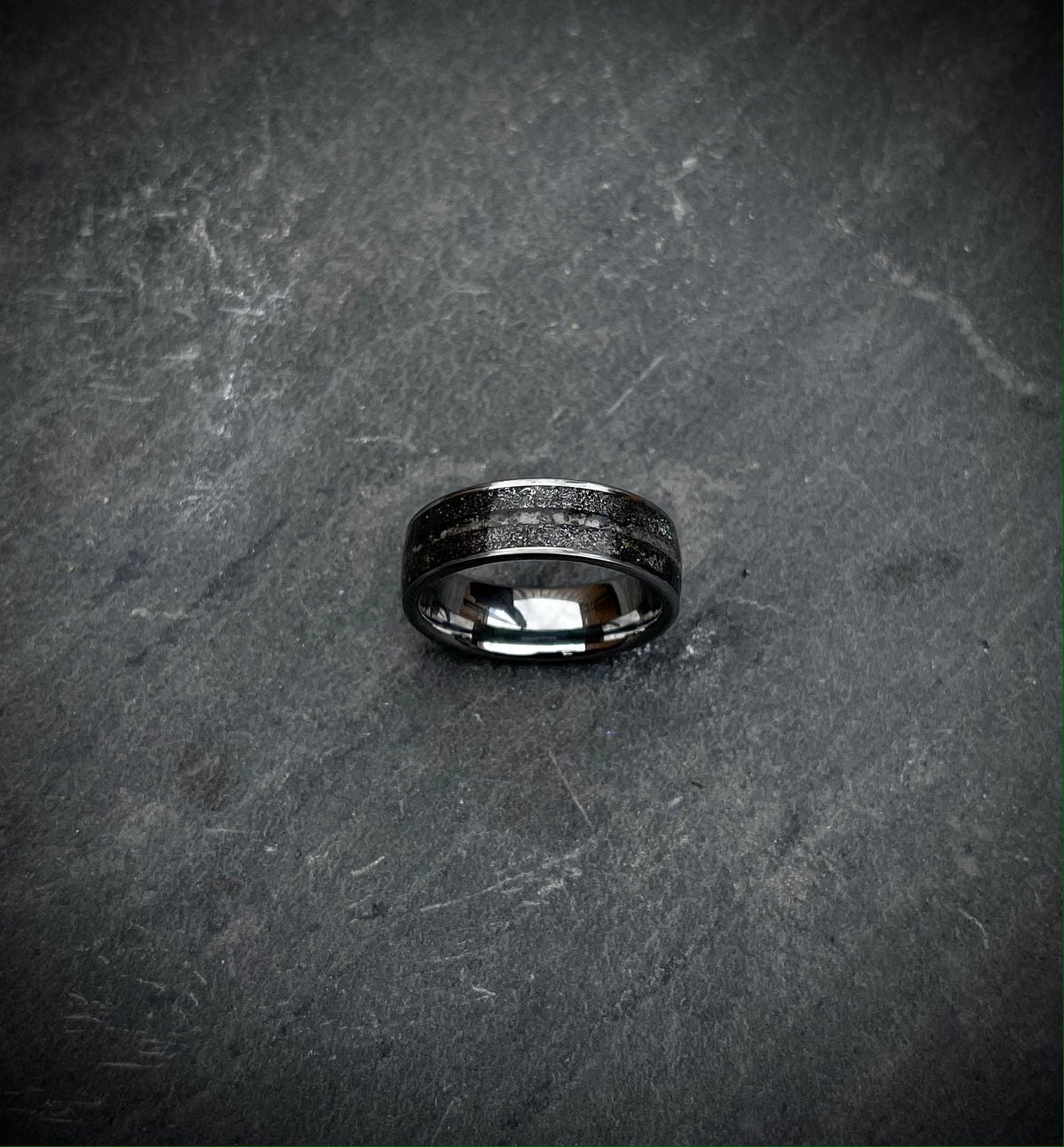 meteorite wedding band, mens wedding band, mens wedding rings, mens ring, meteorite ring, mens rings, Cape York, Lunar meteorite.