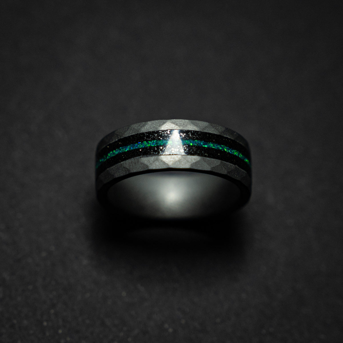 tungsten ring. Meteorite ring. mens wedding band. opal ring. wedding gift. tungsten ring. personalized ring. Galaxy Opal. man opal ring.