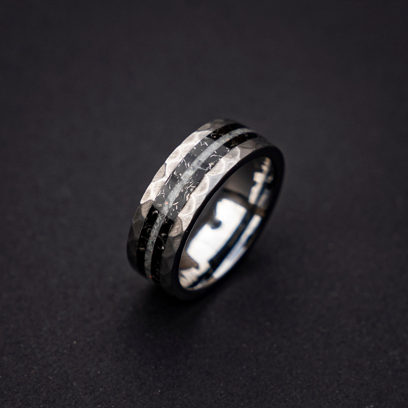 Black Titanium Men's Big Nut Shape Wedding Rings Brushed Heavy Biker Band  Ring | eBay