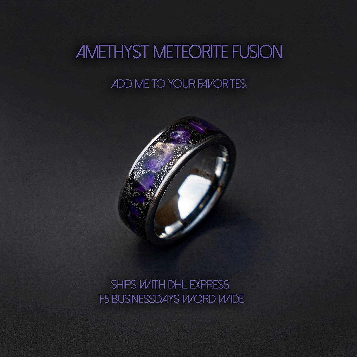 Amethyst Opal & Ashes Ring – Cotton Street Art Company