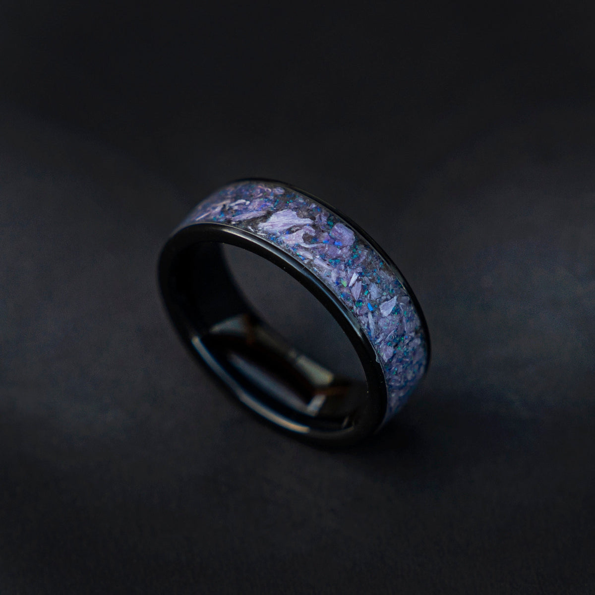 mens jade ring, lavender jade ring, lilac jade ring, jade ring, jade band ring, mens wedding band, handmade wedding band, mens ring | Decazi - Decazi