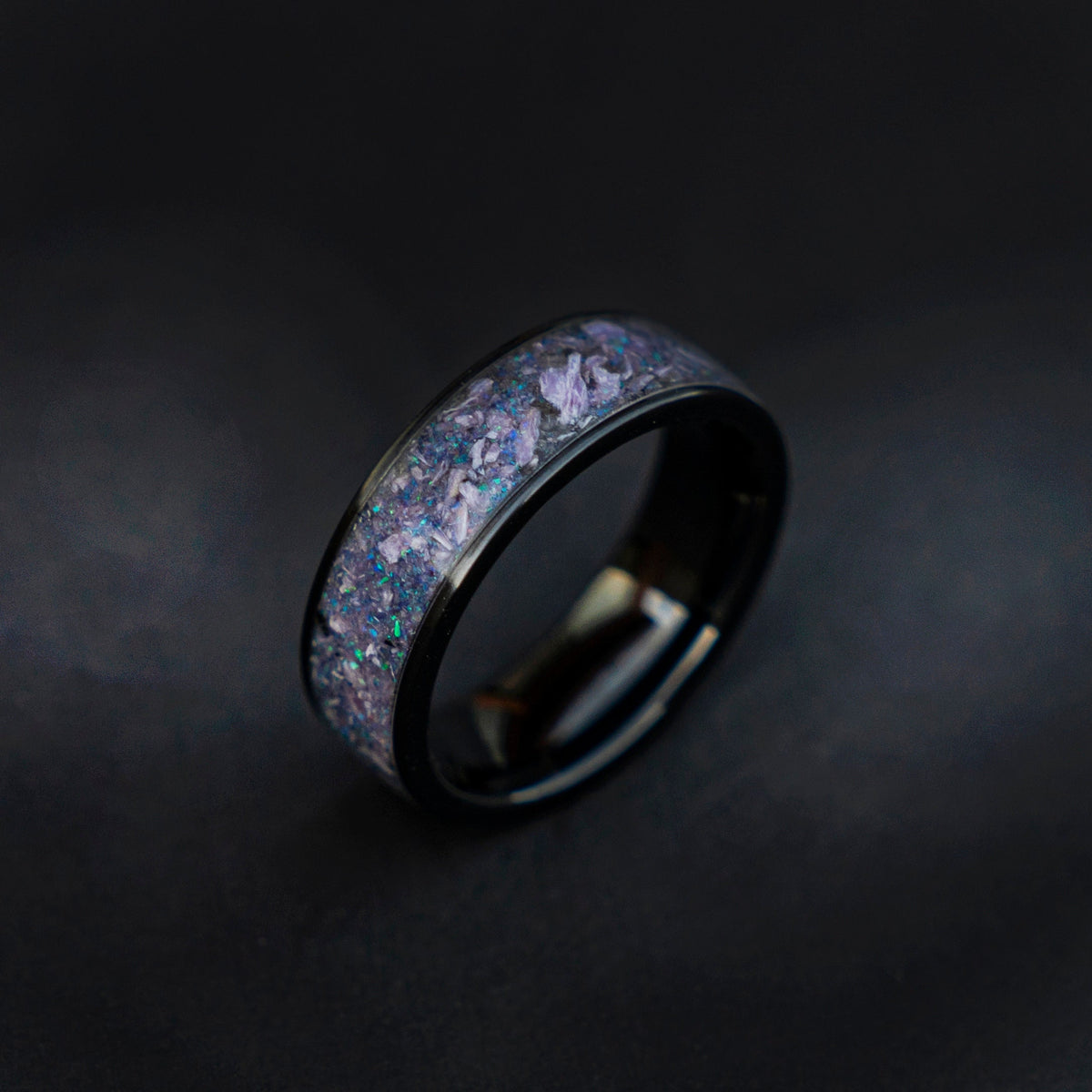mens jade ring, lavender jade ring, lilac jade ring, jade ring, jade band ring, mens wedding band, handmade wedding band, mens ring | Decazi - Decazi