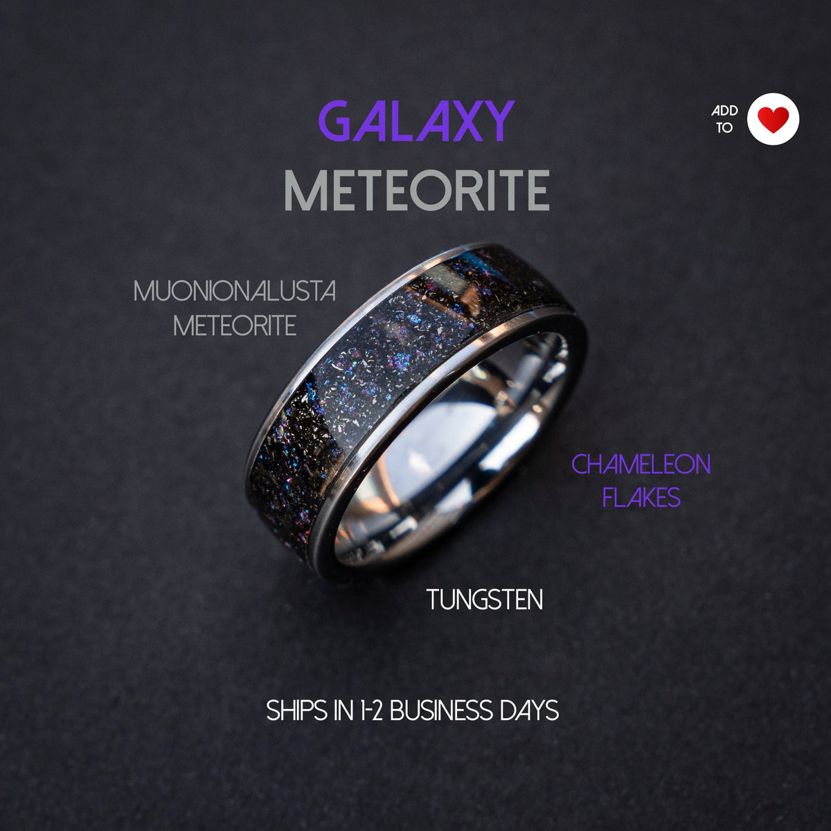Meteorite galaxy space ring, Meteorite ring, Tungsten ring, Space ring, Promise rings, Meteorite ring men, Handmade jewelry, Everyday ring