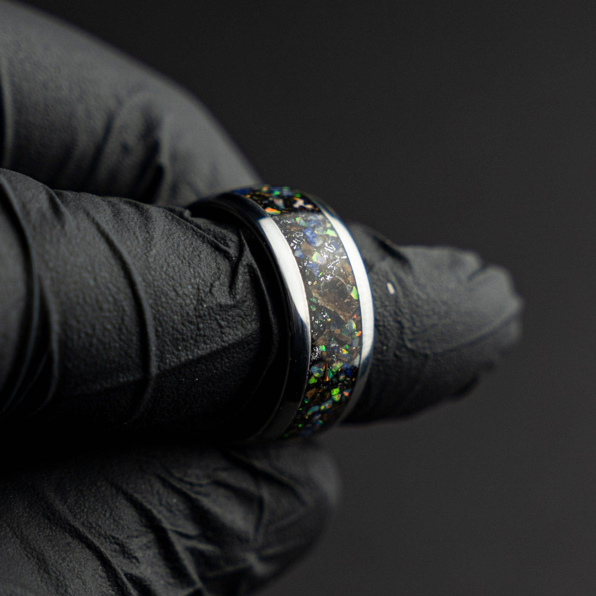 Lapis Tungsten Meteorite Dust T Rex Bone Inlay