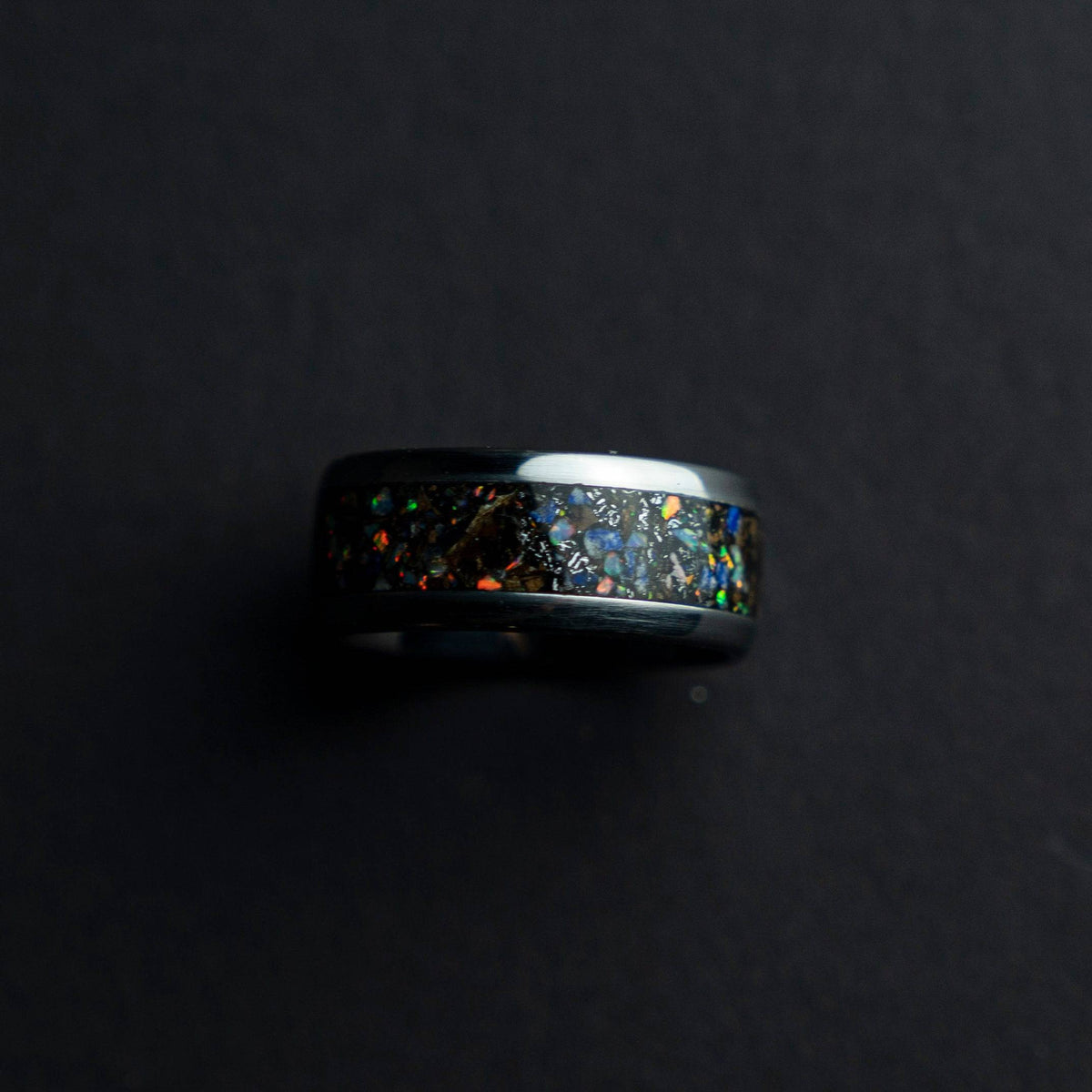 Lapis Tungsten Meteorite Dust T Rex Bone Inlay