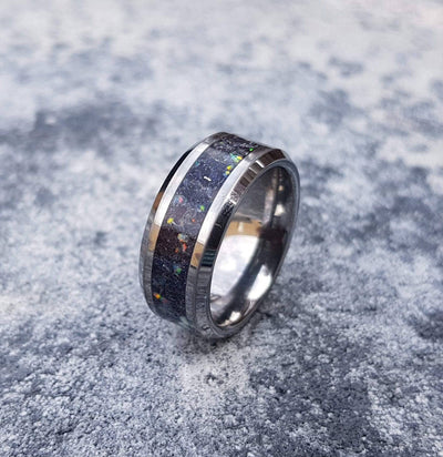 Moonstone Tungsten Ring,moon ring, Rainbow moonstone, Gemstone ring, , moonstone, Men's Wedding Band, Tungsten, Tungsten Band