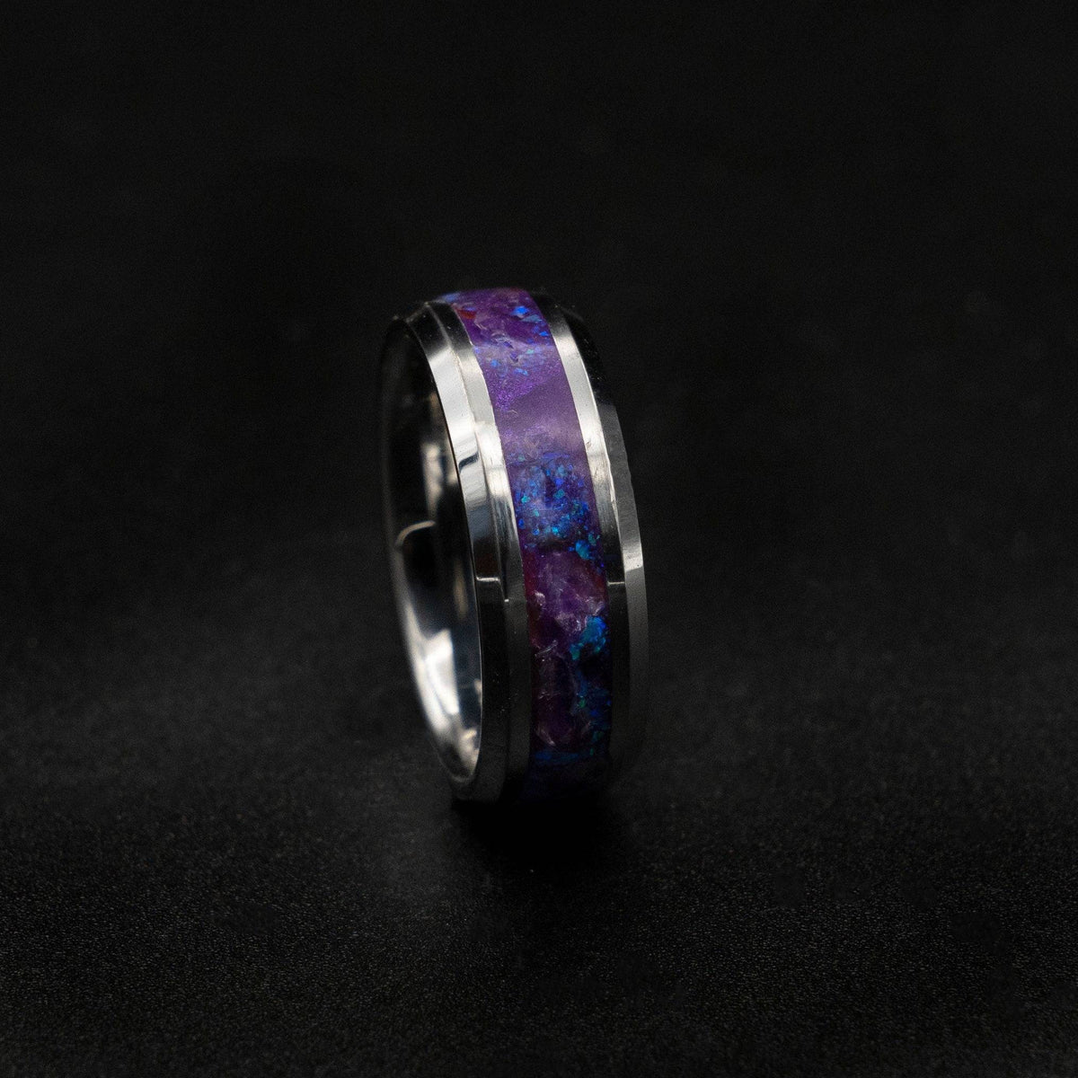 Tungsten Amethyst ring