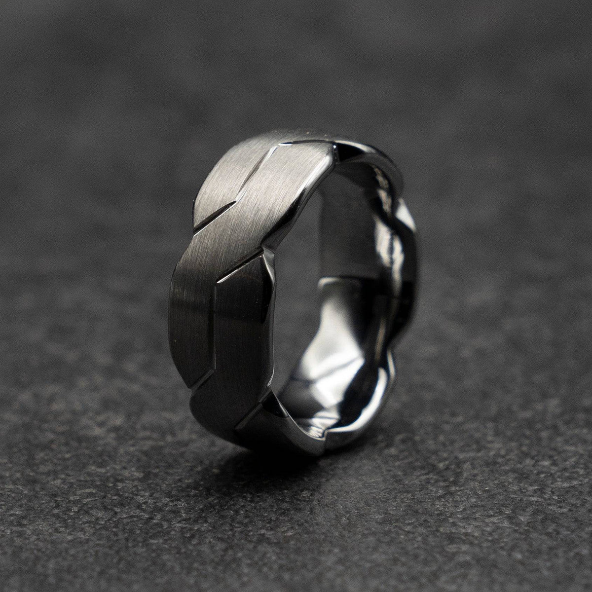 Tungsten infinity ring