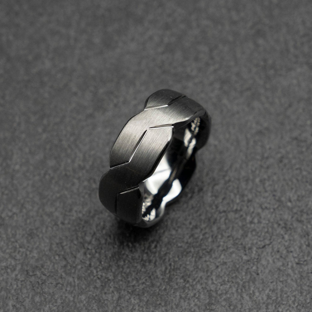 Tungsten infinity ring
