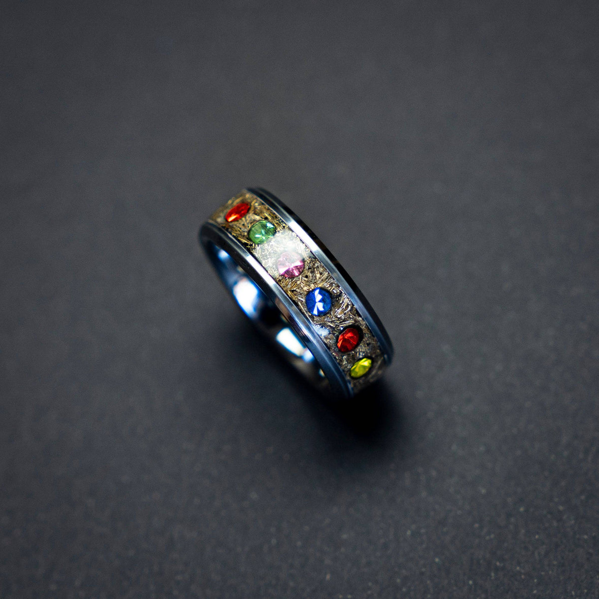 Tungsten Ring with The Six Infinity Stones - Decazi